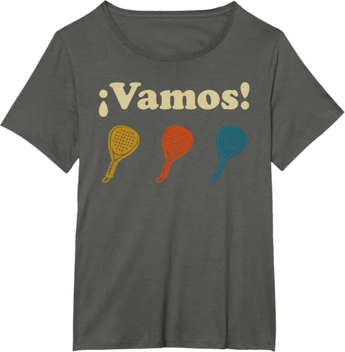 Vista 16 de Camiseta Vamos Padel Player Sport en Español Retro Hombre