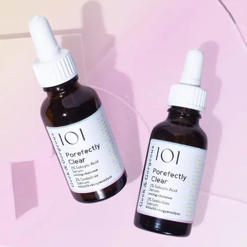 Vista 5 de Geek & Gorgeous Porefectly Clear – Exfoliante de gel ligero con 2% de ácido salicílico (BHA) y sarcosina – Ayuda a desatascar los poros y reducir
