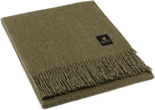 Vista 10 de Junin Pride - Manta de lana de alpaca tejida, suave, cálida, diseño de color sólido, Perú, 72 x 61 pulgadas (azul)