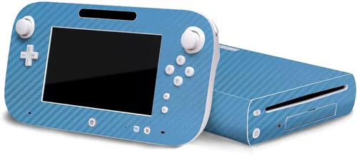 Vista 11 de 3D Carbon Fiber Black - Air Release Vinyl Decal Faceplate Mod Skin Kit by System Skins - Compatible with Nintendo Wii U Console