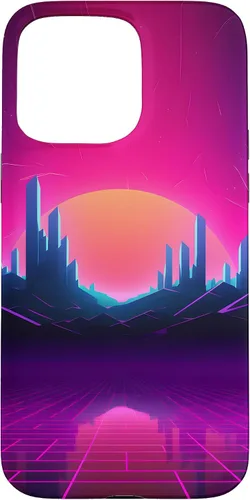 Vista 31 de Synthwave City Retrowave 80s Vaporwave Case for iPhone 17
