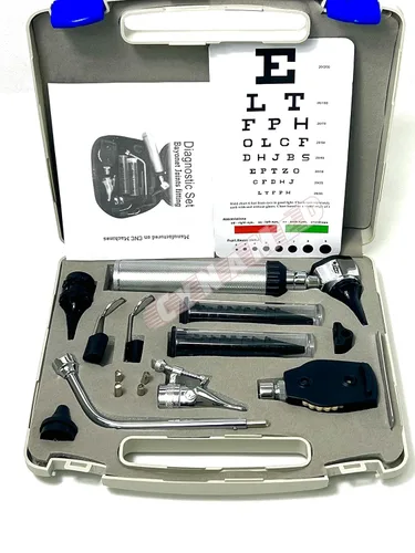 Vista 3 de Cynamed Otoscope Diagnostics Kit de examen de oído, nariz y garganta, herramienta perfecta para estudiantes