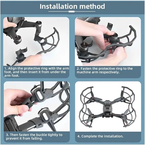 Vista 5 de Fit for for FPV Combo Propeller Guard Quick Release Propeller Protective Ring Protector Cage Accessory Propeller Protector