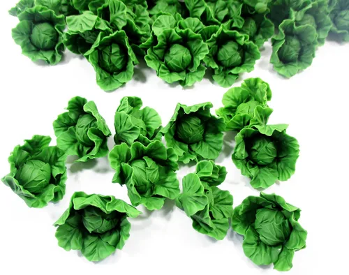 Vista 2 de 10 Miniaturas de verduras de col sin recortar sueltas 1:6 12223