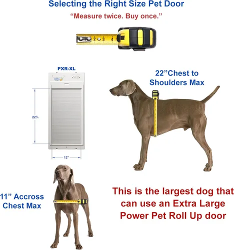 Vista 3 de Power Pet Roll Up - Puerta inteligente confiable para perro, operación automática del collar para mascotas con o sin aplicación, alta seguridad
