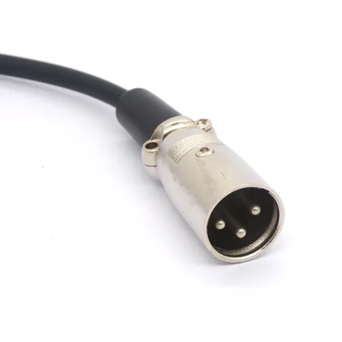 Vista 3 de XLR Cable Y Splitter Adaptador XLR hembra a doble XLR macho Y cables de extensión para audio de micrófono 50CM (1 macho a 2 hembra)