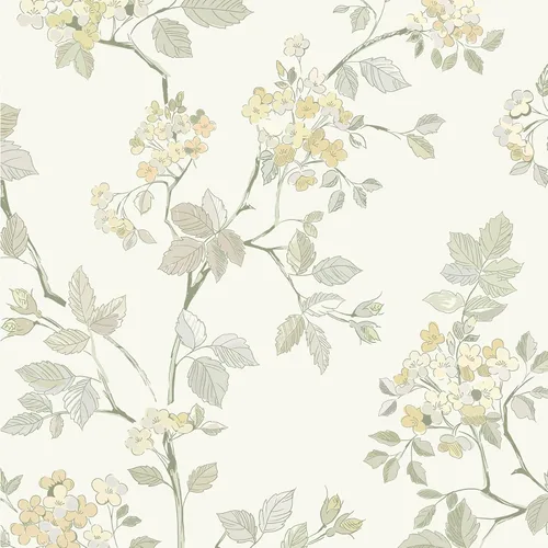 Vista 14 de Vinjiasin Papel tapiz autoadhesivo para despegar y pegar, papel de contacto floral beige, hojas de flores vintage autoadhesivo, papel de pared