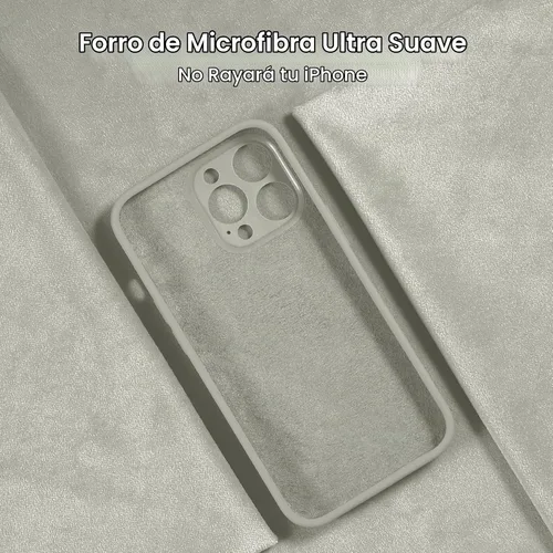 Vista 5 de FireNova Funda diseñada para iPhone 13 Pro Max, funda de silicona [protección de cámara] con [2 protectores de pantalla], forro interior de Piedra