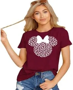 Vista 2 de Camisa de safari de leopardo Minnie Cheetah Animal Kingdom - Manga corta casual