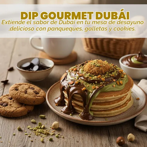 Vista 5 de Chocolate Untable de Dubai con Plátano Liofilizado – Untable Premium de Pistacho con Phyllo Tostado – Chocolate Gourmet para el Desayuno – Frasco