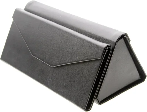 Vista 3 de zeroUV - Tri-Case - Funda plegable de piel de perfil bajo y magnético triangular para gafas de sol