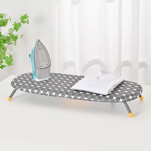 Vista 8 de [Usado] APEXCHASER Mesa pequeña de la tabla de planchar, mini tablero plegable del Gris