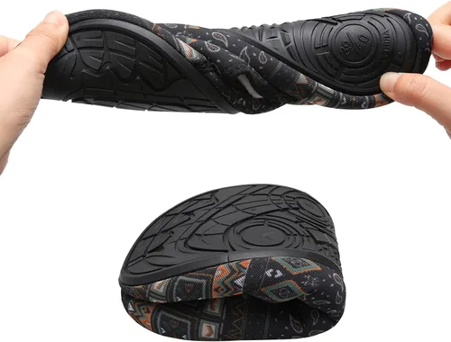Vista 7 de L-RUN - Pantuflas de casa para mujeres y hombres, para interiores y exteriores, zapatos para el hogar, pantuflas cálidas y antideslizantes