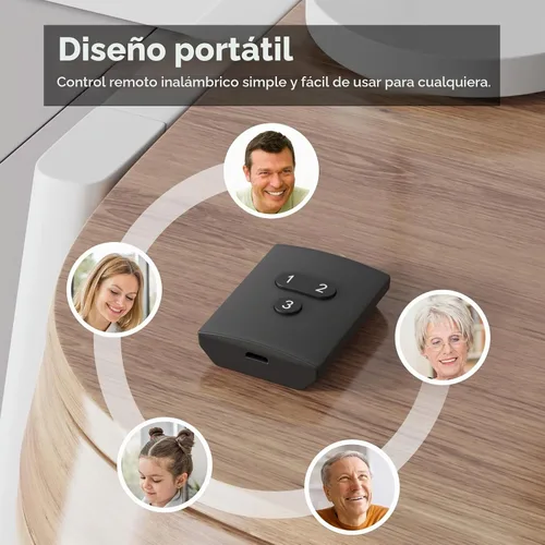 Vista 3 de THIRDREALITY Botón inteligente ZB2, requiere ZigBee Hub, 3 botones inalámbricos, control remoto, compatible con Home Assistant, SmartThings Negro