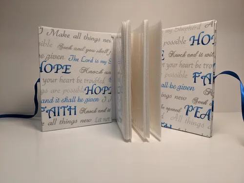 Vista 4 de Faith Hope Love and Peace Sayings Photo Album - Faith Hope Love - Holds 100 4x6 Photos - Handmade Photo Album