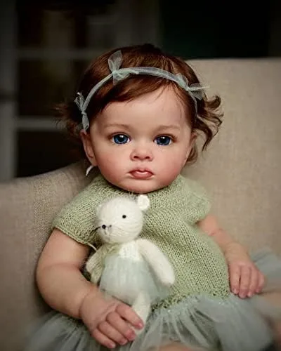 Vista 6 de Angelbaby Muñeca Reborn Realista de 24" para Niños - Suave, con Peso y Realista para Regalos de Niños