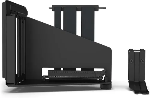 Vista 2 de NZXT Kit de montaje vertical de GPU - AB-RH175-B1-6.890 in PCIe 4.0x16 Cable elevador - Soporte de GPU - Soporte de acero resistente - Negro