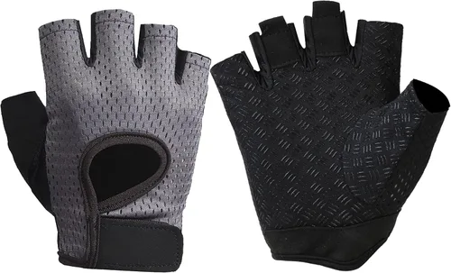 Vista 6 de SUJAYU Guantes de entrenamiento para mujeres y hombres, antideslizantes, transpirables, esenciales de gimnasio para mujer, para levantamiento