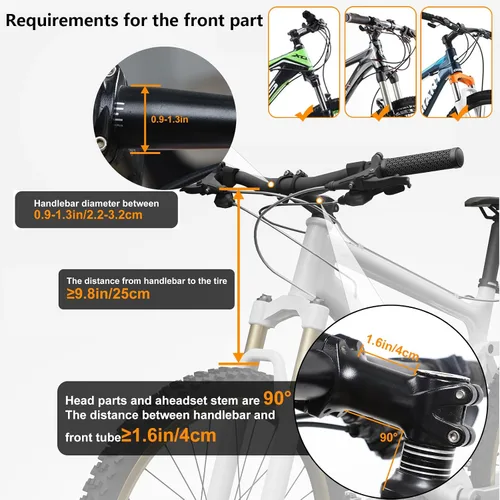 Vista 2 de COFIT Cesta desmontable para bicicleta, cesta multiusos para manillar de bicicleta, para mascotas, compras, viajes, campamento y al aire libre