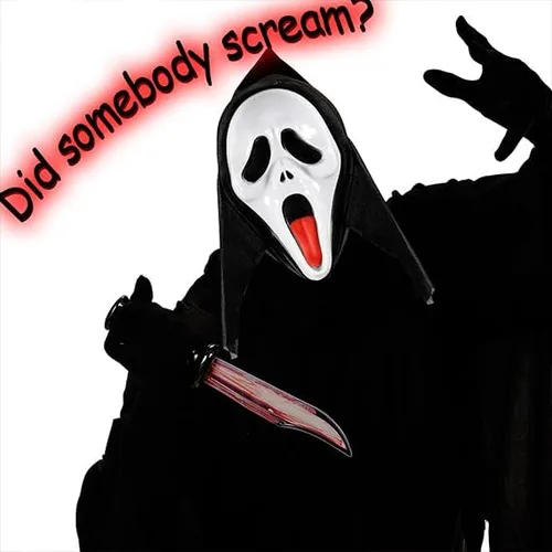 Vista 2 de ADWOA 2PCS Halloween Scream Mask Ghost Creepy Full Face Mask Ghostface Mask Scary Face Ghost Festival Screaming Mask