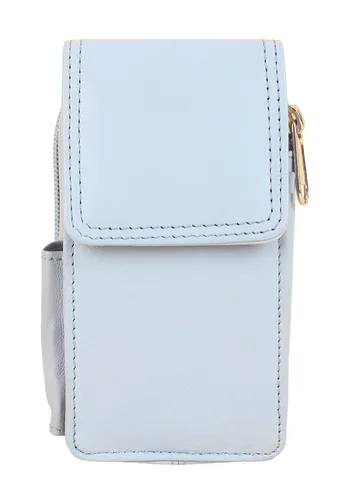 Vista 11 de Leatherboss - Estuche de cuero para cigarrillos con soporte para encendedor y bolsillo con cremallera (negro)