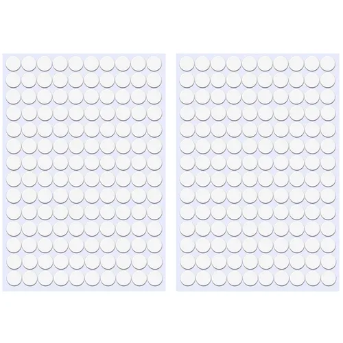 Vista 9 de Adhesivos autoadhesivos para agujeros de tornillo, 2 mesas 140 en 1, tapas autoadhesivas para tornillos a prueba de polvo, 0.472 in, color negro