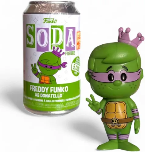 Vista 2 de Funko Soda de vinilo: Camp Fundays 2023 - Freddy as TMNT Donatello (limitado a 5000 piezas) sellado