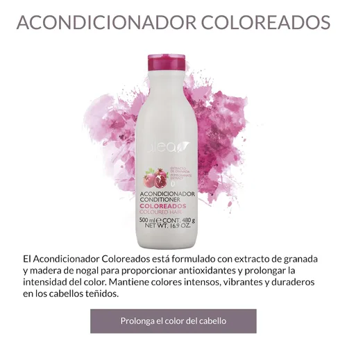 Vista 2 de ALEA - Acondicionador de cabello de color - Acondicionador para cabello de color - 16.9 fl oz - con extracto de granada y madera de nogal - Prolonga