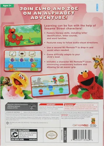 Vista 2 de Sesame Street Elmo's A-to-Zoo Adventure - Nintendo Wii