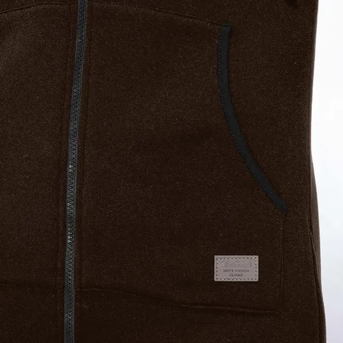 Vista 6 de Enterizo con capucha y cremallera para hombre, mameluco de una pieza con capucha y pijama, conjunto de sudadera para correr