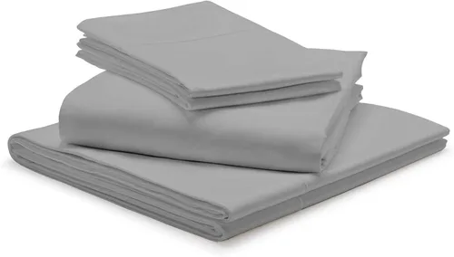 Vista 13 de 1000-Thread Count 100% Egyptian Cotton Twin Sheet Set, Soft Breathable Sateen Weave Long Staple Cotton, 1000-TC Pure Cotton, Fits Mattress 15" Deep