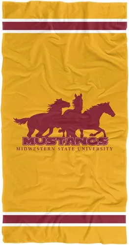 Vista 53 de LOGOVISION Manta Abilene Christian University, 30 x 60 pulgadas, logotipo primario CottonFront/PolyBackBeachTowel