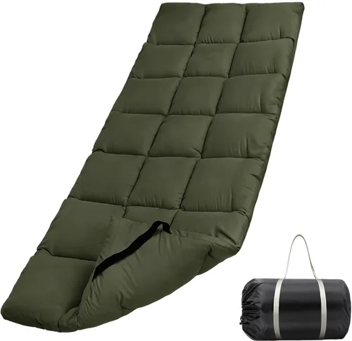 Vista 9 de Tuphen Protector de colchón de cuna para camping, cubrecolchón de cuna, colchón de campamento, almohadilla para dormir de 75 x 30 pulgadas
