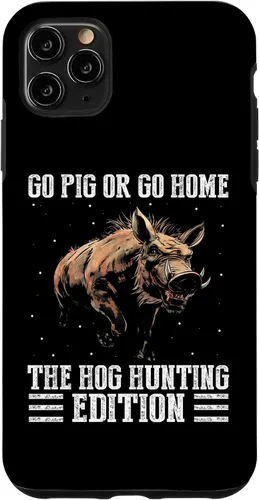 Vista 12 de iPhone 12 mini Pig Hunting Quote for Hog Exterminator and Boar Hunting Case