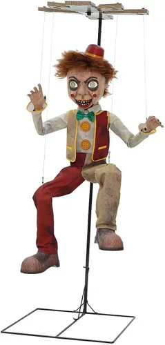 Vista 5 de Spirit Halloween Cuerdas Bobby de 7 pies y 7 pulgadas Animatronic, Multicolor