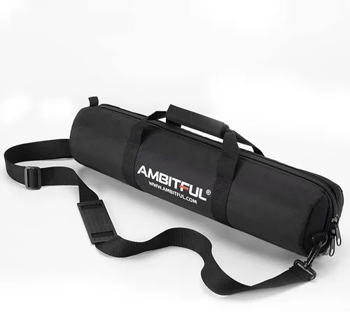 Vista 2 de AMBITFUL - Funda de transporte acolchada para trípodes ligeros Nailon impermeable, acolchado de espuma, correa ajustable, hebilla y cierre