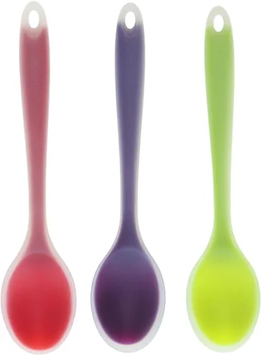 Vista 3 de SM SunniMix Cuchara de silicona semitransparente 3pcs Cuchara de sopa Cuchara de leche de café