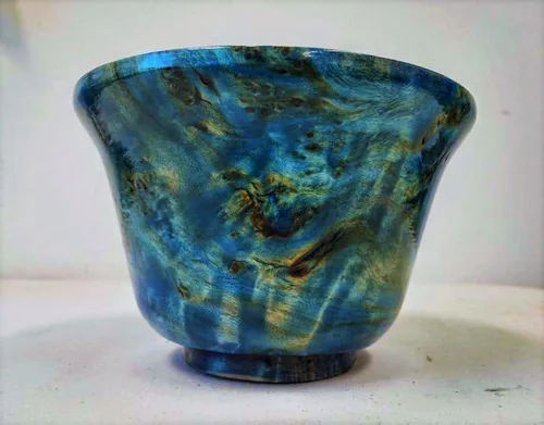 Vista 2 de Blue Dye Keda Royal Blue Powder Wood Dye 0.88 oz hace 1 galón de color azul