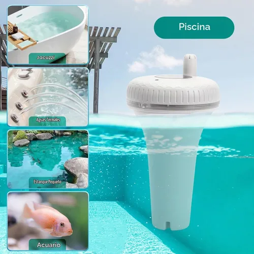 Vista 5 de Inkbird Termómetro inalámbrico para piscina y receptor, versión actualizada de termómetro flotante con pantalla de fácil lectura, termómetro
