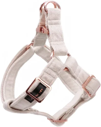 Vista 10 de ARING PET Arnés halter para perro, arnés de terciopelo para perro, arnés halter para perro sin tirones, arnés ajustable resistente para perros