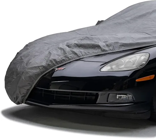 Vista 3 de Covercraft Funda personalizada para coche de 5 capas C16131IC Compatible con modelos selectos Cadillac DeVille/DTS, color gris