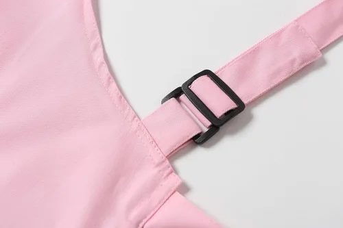 Vista 38 de Jeelow Delantal de cocina de algodón o sarga de algodón para hombres y mujeres, ajustable con bolsillos ajustables