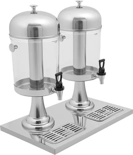 Vista 5 de Dispensador de bebidas de 4.22 galones con soporte y núcleo de hielo, recipiente comercial para bebidas frías con jarra de bebida de espita