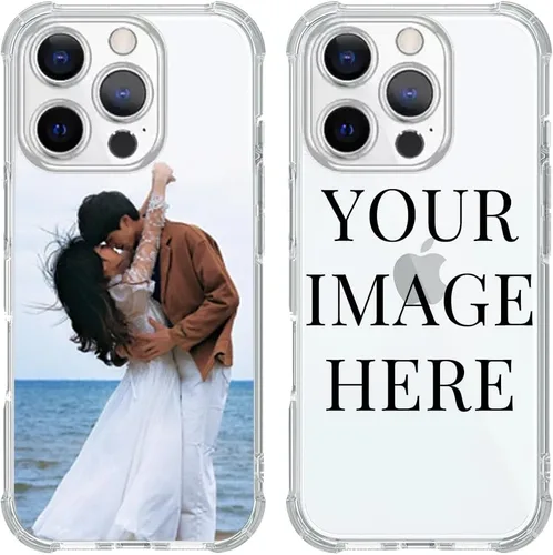 Vista 22 de Funda de teléfono con foto personalizada para iPhone 14 de 6.1 pulgadas, funda de TPU suave personalizada con absorción de golpes para iPhone 14