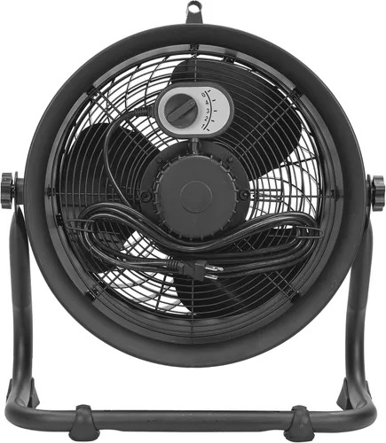 Vista 9 de CAT ventiladores - Ventilador de tambor de alta velocidad de 14 pulgadas de alta velocidad de alta resistencia de grado industrial (negro, 2 en 1)