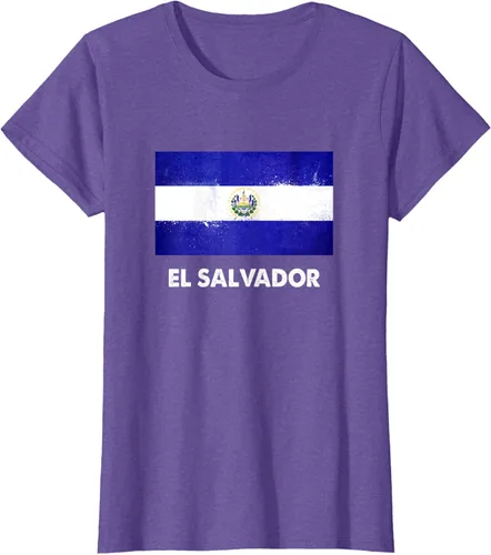 Vista 22 de Camiseta de la bandera de El Salvador Camiseta salvadoreña