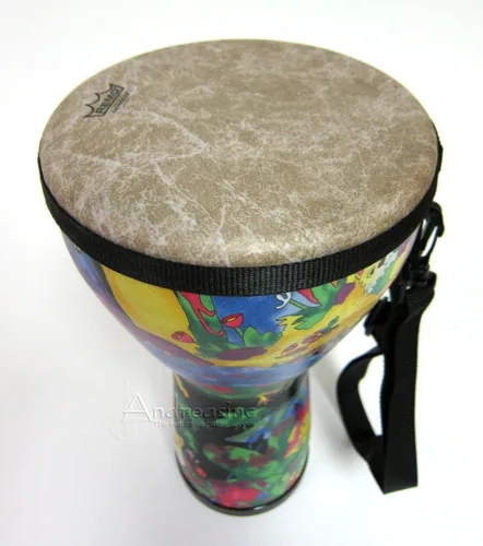 Vista 2 de Remo KD-0608-01 Kids Percusson 8" Djembe Tambor, bosque lluvioso
