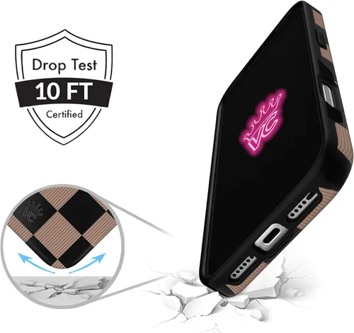 Vista 660 de VELVET CAVIAR Funda para iPhone 15, compatible con MagSafe, probada contra caídas de 10 pies, fundas protectoras de diseño, leopardo color rosa