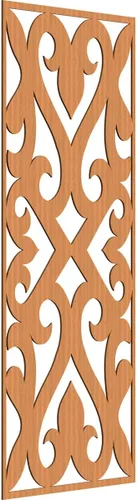 Vista 48 de Keene Paneles de pared decorativos de madera con calado, 9 3/8 pulgadas de ancho x 24 3/8 pulgadas de alto x 1/4 de alto, abedul Birch