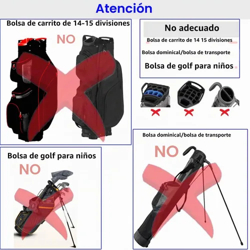 Vista 4 de Funda para bolsa de golf/cubierta de lluvia 1680D Nylon Impermeable